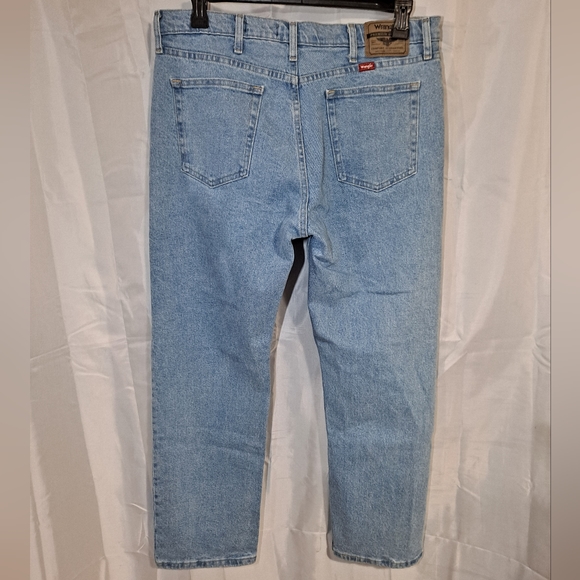 Wrangler Premium Quality Regular-Fit Stretch Denim Jeans Men's 36x29 Blue 5-Pkt. - Picture 5 of 12